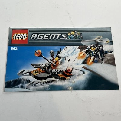 LEGO Agents 8631 Mission 1 Jetpack Pursuit Manual de instrucciones Folleto SOLO Foto 1 de 4