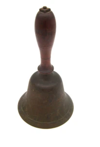 ANTIQUE 19TH CENTURY SCHOOL BELL 6 3/4” ORIGINAL CLAPPER - Picture 1 of 7