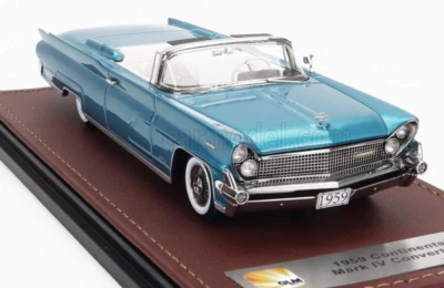 wonderful resin-modelcar 1/43 LINCOLN CONTINENTAL MKIV CONVERTIBLE 1959 - blue - Image 1 of 4
