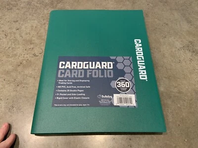Card Guard Card Folio Green 9-Pocket Pages Hold 360 Plus Assorted Pokemon Cards - Image 1 of 4