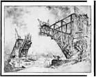 The Bridge at Hell Gate, 1915, Joseph Pennell, New York, NY, pont ferroviaire, RR