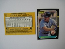 WADE BOGGS CARDS Your Pick Topps Fleer Donruss Leaf Score Oddball 1983 1984-1993