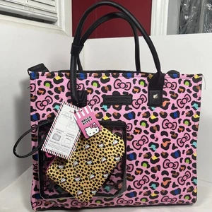 Hello Kitty Reisetasche rosa Leopardenmuster 3-teilig - Bild 1 von 17