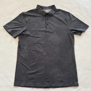 Polo Lululemon Uomo Motivo Geometrico Medio ABC Golf Performance Elasticizzata - Foto 1 di 8