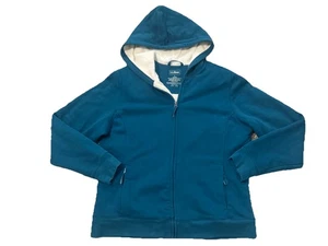 LL Bean Damen Full-Zip Kapuzenjacke Gr. L blau - Bild 1 von 6