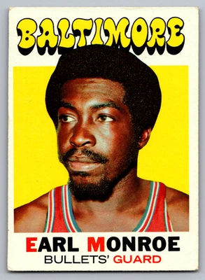 1971-72 Topps #130 Earl 'The Pearl' Monroe Bullets Foto 1 de 3
