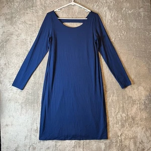 Eileen Fisher Etuikleid Schlüsselloch hinten 3/4 Arm bescheiden Damen Small " - Bild 1 von 7