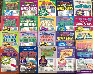 Lot of 21 PennyPress Word Seek Search Puzzle Books All New Unused 2024 All-Star - Picture 1 of 5