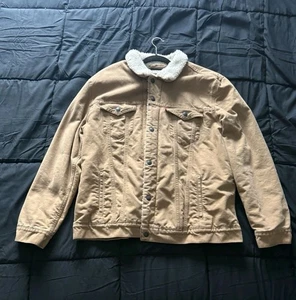 Levi's Herren Sherpa III Jacke braun Knopfleiste Größe XXL GUC keine Flecken oder Beschädigungen - Bild 1 von 6