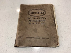 THE WOLSELEY FOUR-FIFTY WORKSHOP MANUEL 1950s NUFFIELD EXPORTS LIMITED - Bild 1 von 14
