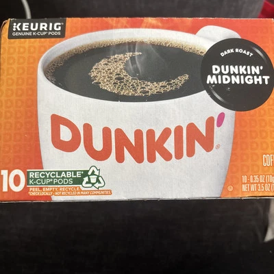 Dunkin' Donuts Dunkin' Dark K-Cup Pods, Dark Roast, For Keurig Brewers, 10 Count - Image 1 of 2