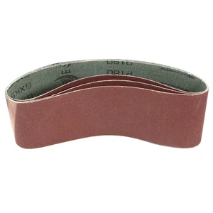 3 Zoll x 21 Zoll Aluminiumoxid Schleifband 180er Körnungen geläppte Verbindung 3 Stück - Bild 1 von 5