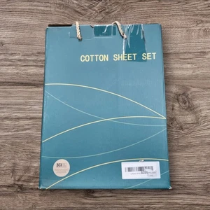 100%egyptian cotton queen sheet set. White  - Picture 1 of 3