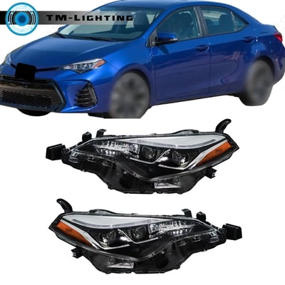 Faro conductor y pasajero con LED DRL para Toyota Corolla 2017 2018 2019 halógeno Foto 1 de 4