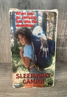 Sleepaway Camp 2 Unhappy Campers VHS Nelson Entertainment Horror 80's Slasher - Image 1 of 4