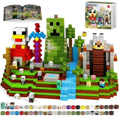 200PCS Magnetic Blocks, Magnetic Building Blocks for Boys & Girls Ages 3+, To... - Image 1 of 4