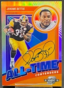 2023 PANINI ALL-TIME CONTENDERS OPTIC PRIZM AUTO JEROME BETTIS STEELERS # 18/25 - Bild 1 von 2