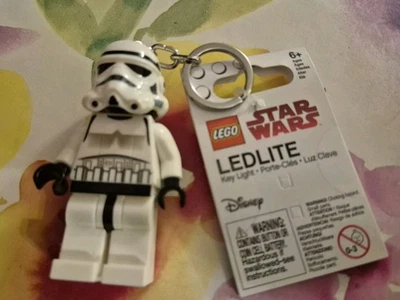 LEGO Star Wars Stormtrooper LED Key Light Torch Keyring Keychain NEW  - Image 1 of 2