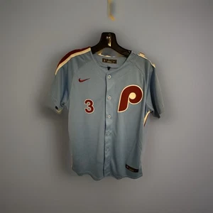 NWT Kids Youth Bryce Harper Phillies Powder Blue Jersey Size Large 14-16 - Picture 1 of 5