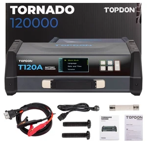 TOPDON TORNADO120000 20A Fuente de Alimentación Programación Estable Cargador de Batería 12V - Imagen 1 de 12