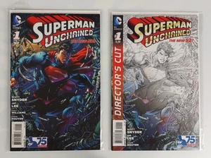 Set of 2013 DC Superman Unchained # 1, Original & Director's Cut - Picture 1 of 3