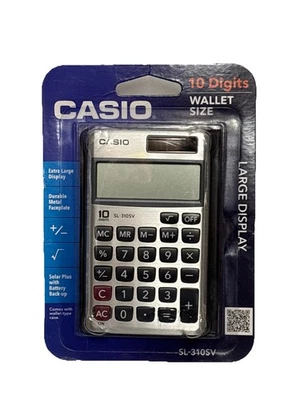 NEW & SEALED Casio SL-310SV 10-Digit Wallet Size Basic Calculator - Image 1 of 2