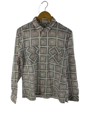 Engineered Garments Long Sleeve Shirt/M/Cotton/WHT/All-Over Print Used - Image 1 of 4