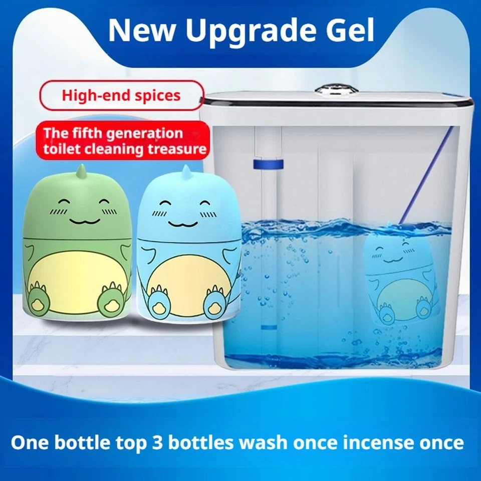 Magic Toilet Cleaning Bottle, Cute Dinosaur-Shaped Toilet Cleaner Bowl V6H9 - Bild 1 von 4