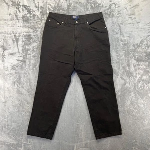 Polo Ralph Lauren Men's Straight Jeans Size 38x30 Black Denim - Picture 1 of 8