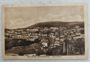 cartolina foggia rocchetta s antonio panorama viaggiata 1932 formato piccolo - Picture 1 of 14