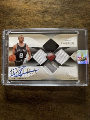 TONY PARKER 2006-07 EXTRA EXQUISITE COLLECTION EE-TP 2/5 🔥  - Image 1 of 4
