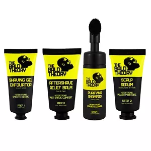 The Bald Theory Complete Scalp Kit - Hyaluronic Acid, Salicylic Acid, Tea Tree - Picture 1 of 15