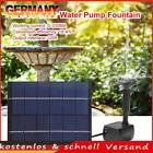 Zuoox Solar Springbrunnen, 2W 6V Solar Wasserpumpe Panel Hausgarten Teich