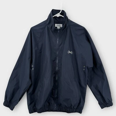 Jaqueta de golfe vintage Izod corta-vento pequena náilon leve bordada Y2K - Imagem 1 de 4