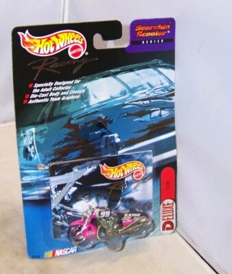 1:64 1999 Hot Wheels Racing NASCAR SCORCHIN' SCOOTER #99 EXIDE JEFF BURTON NUEVO EN PAQUETE Foto 1 de 2