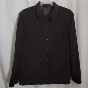 Vintage Dalia Sport braun Blazer Jacke Druckknopfverschluss Gr. 14 Y2K vielseitig Damen - Bild 1 von 8