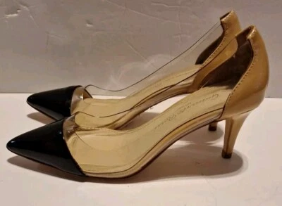 Tacones plexi Gianvito Rossi Milano Italia punta en contraste para mujer talla EU 35 US 4.5 Foto 1 de 4