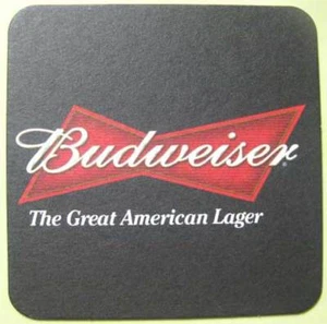 BUDWEISER GREAT AMERICAN LAGER Beer COASTER, Mat, Anheuser-Busch, MISSOURI 2010 - Picture 1 of 2