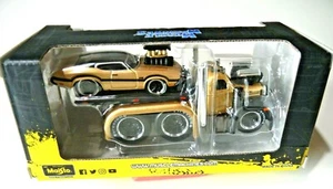 Maisto Muscle Machines Muscle Transports 53' Mack B-61 Flatbed 1970 Olds 442 #04 - Picture 1 of 3