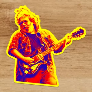 Pegatina de vinilo psicodélica de calidad premium Grateful Dead Jerry Garcia 3 pulgadas - Imagen 1 de 4