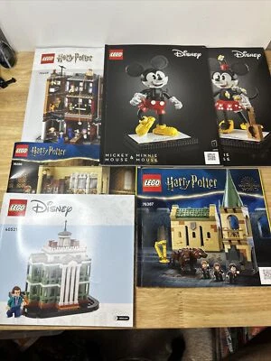 Lego Instruction Manuals Lot of 6 Disney Harry Potter - Image 1 of 3