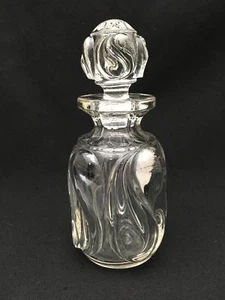 Antigua botella de agua pequeña de perfume, aroma o rosa con tapón de 8" - Imagen 1 de 8