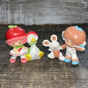 Vintage Fragola Shortcake Albicocca Luppolota Ciliegia Coccola PVC Figura 1982 AA - Foto 1 di 10