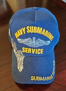 Marine U-Boot Dienst Baseballmütze marineblau orange Buchstabe Mütze Schirm Shadow - Bild 1 von 6