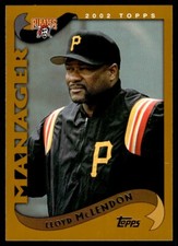 2002 Topps Lloyd McClendon Baseball Card Pittsburgh Pirates #291A