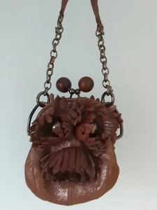 JAMIN PUECH SMALL LEATHER PURSE BAG SIZE 15X12X5CM STUNNING DIFFERENT AS NEW - Bild 1 von 14