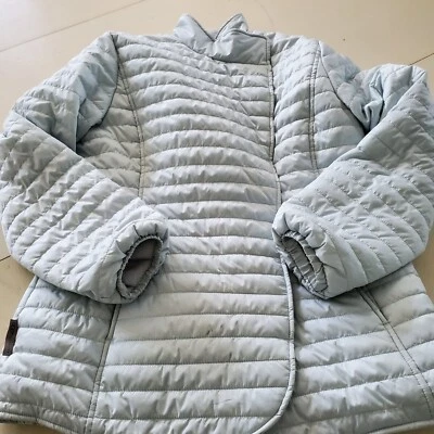 WOMENS SMALL MINT GREEN UGG ZANA PUFFER FLEECE JACKET UA5470W W/ DEFECT - Image 1 of 4