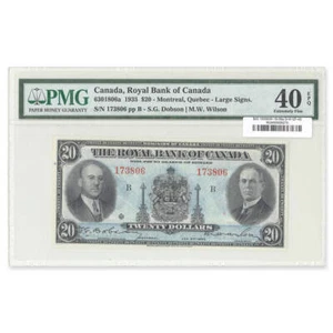 $20 1935 630-18-06a Dobson-Wilson Prefix B PMG EF-40 - Picture 1 of 2