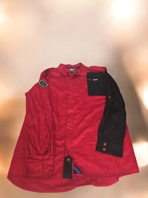 Camisa Lavie Para Hombres XXXXL 4XL Negra Perla Snap Angel Informal Grunge Gótico Punk Foto 1 de 4