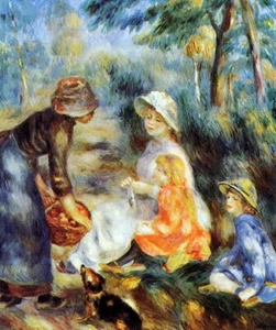 Handmade oil painting Reproduction the Apple Seller by Pierre Auguste Renoir 148 - Picture 1 of 1
